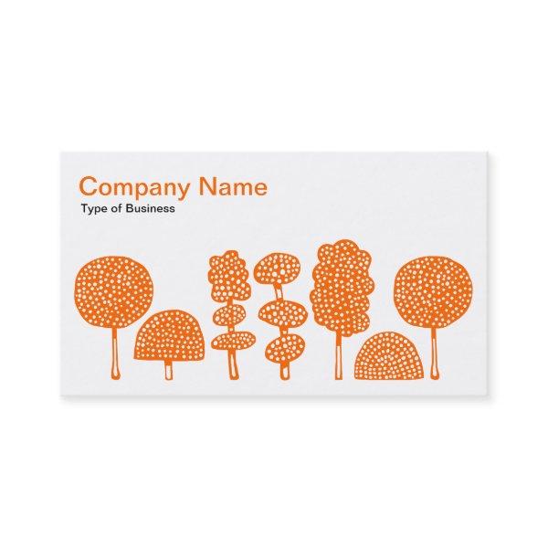 Topiary - Orange on White
