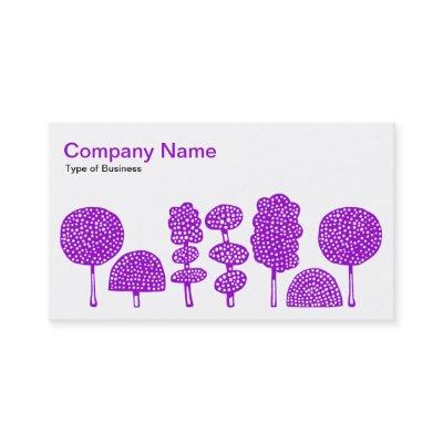 Topiary - Purple on White