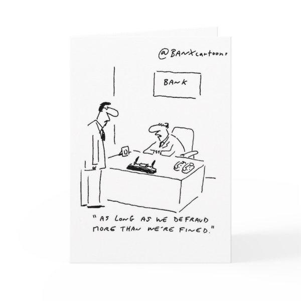 Topical Banking Greetings Card
