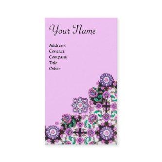 TOPKAPI,DAMASK FLORAL PINK PURPLE BLACK FLOWERS