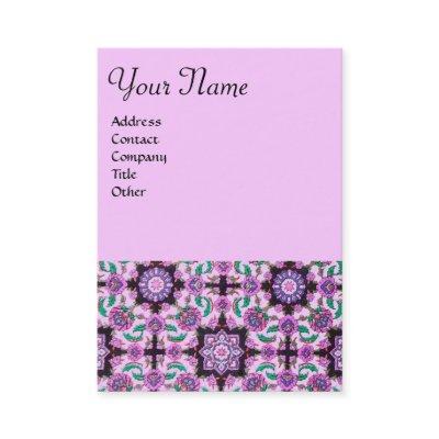 TOPKAPI,DAMASK FLORAL PINK PURPLE BLACK FLOWERS