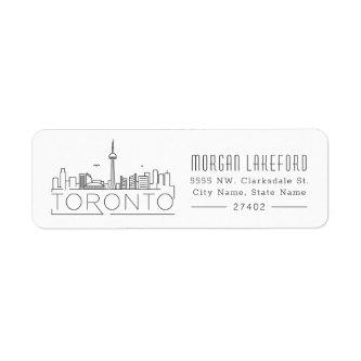 Toronto Stylized Skyline | Label