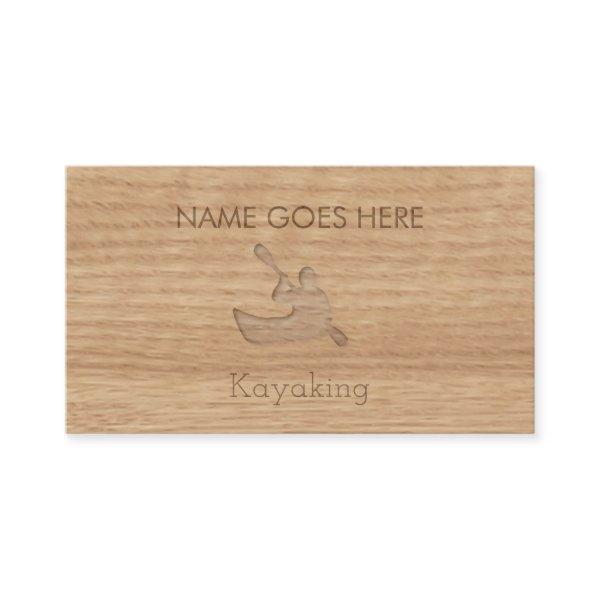 "Touch Wood" Kayaking