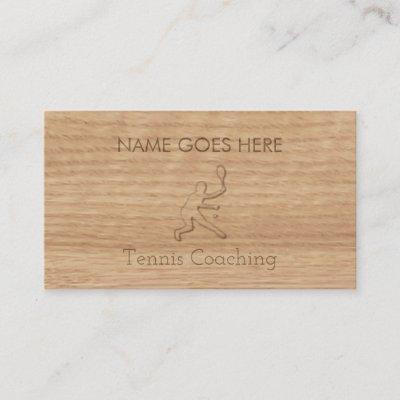 "Touch Wood" Tennis Coaching