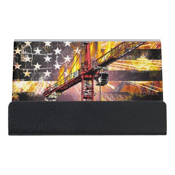 Tower Crane Operator Flag Desk  Holder