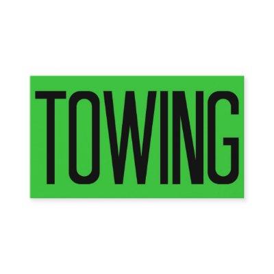 Towing Bold Florescent Green