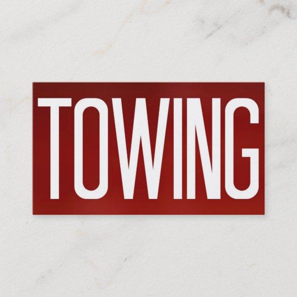 Towing Bold Red