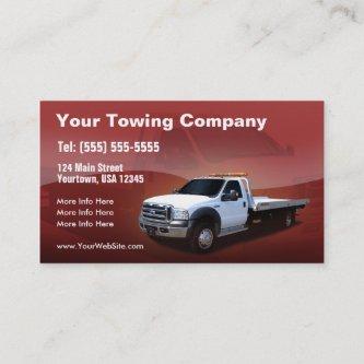 Towing Company white truck design