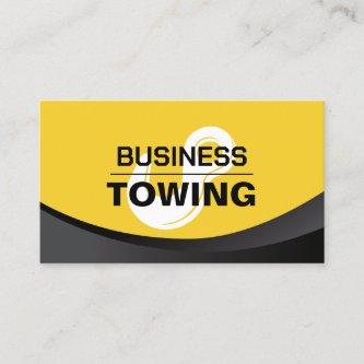 Towing Service Tow Hook Logo Modern Black & Gold