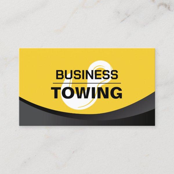 Towing Service Tow Hook Logo Modern Black & Gold