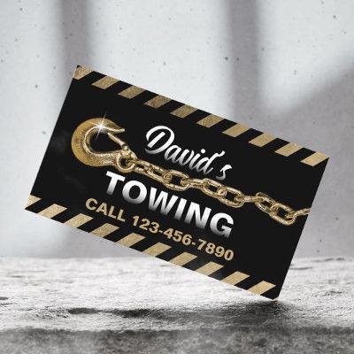 Towing Truck Car Gold Tow Chain Hauling Service