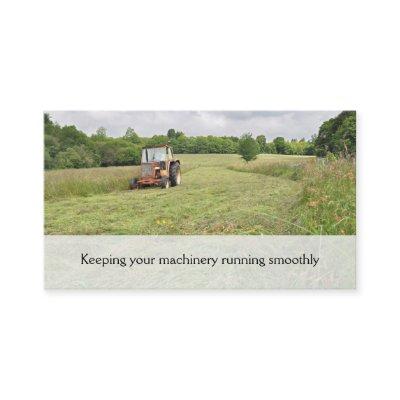 Tractor haymaking