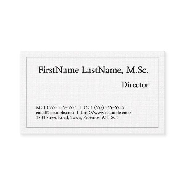Traditional and Classic Director