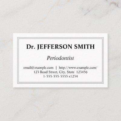 Traditional and Clean Periodontist