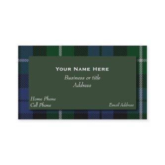 Traditional Campbell Clan Tartan Plaid
