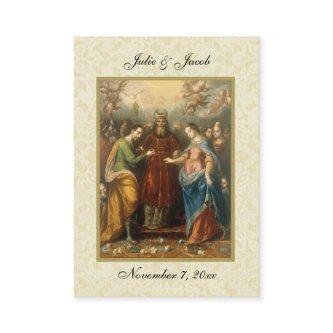 Traditional Catholic Wedding Favor Holy Card