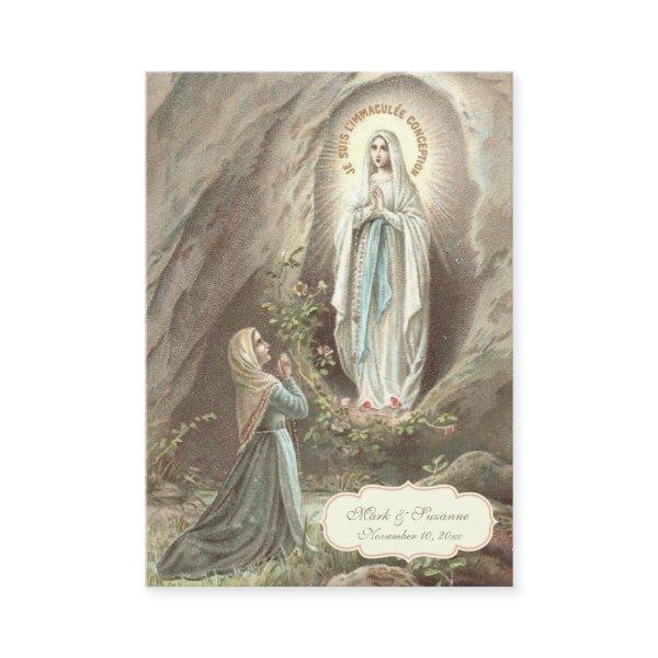 Traditional Catholic Wedding Favor Holy Card