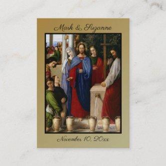 Traditional Catholic Wedding Favor Holy Card