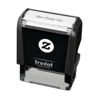 Traditional Custom Business 1 Line of Serif Text Self-inking Stamp