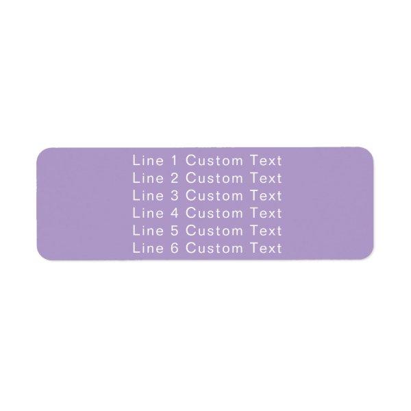 Traditional Custom Business 6 Lines of Serif Text  Label