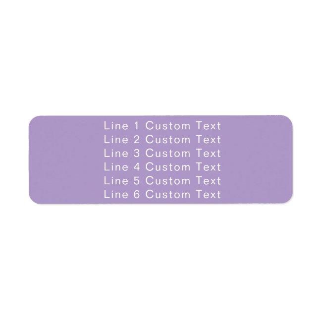 Traditional Custom Business 6 Lines of Serif Text Label