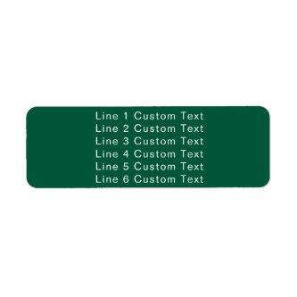 Traditional Custom Business 6 Lines of Serif Text  Label