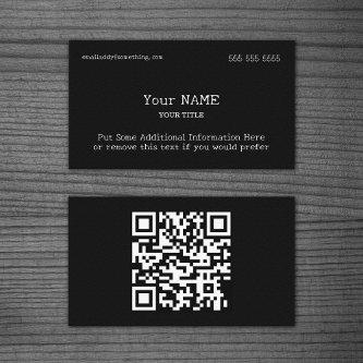 Traditional Type Black QR Code