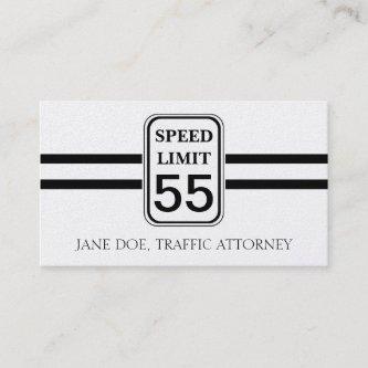 Traffic Attorney Lawyer Law Speed Limit Sign