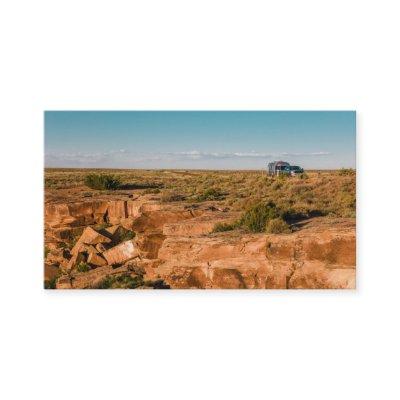 Trailer camping at Petrified Forest National Park