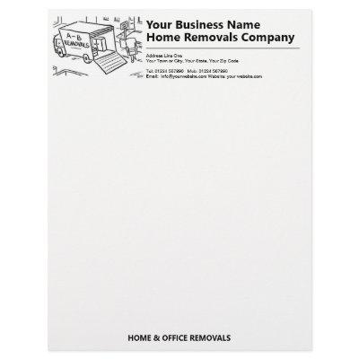 Transport & Home Removals with Image Letterhead