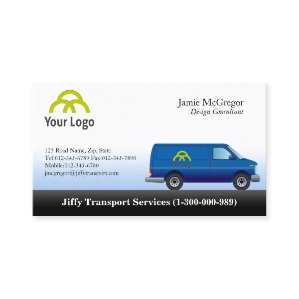 Transportation Blue Van