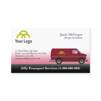 Transportation Red Van