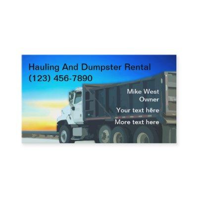 Trash Hauling And Dumpster Rental