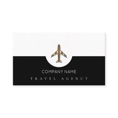 Travel Agency+Airplane Black and white