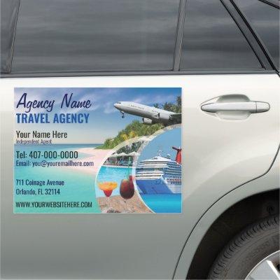Travel Agent Car Magnet Template 18"x24"
