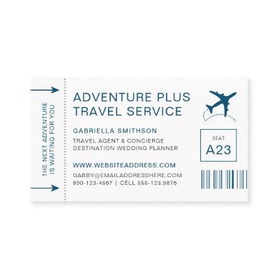 Travel Agent Destination Planner Boarding Pass