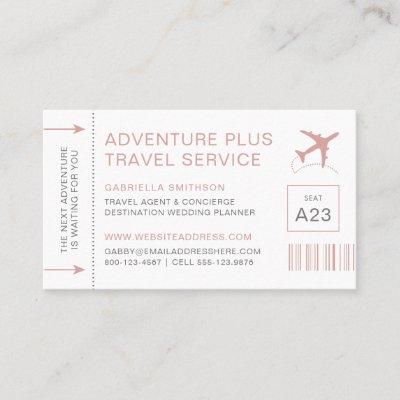 Travel Agent Destination Planner Ticket Style