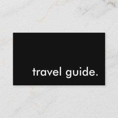 travel guide.