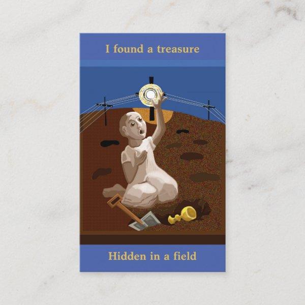 Treasure in a field prayer Card