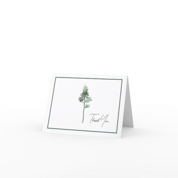 Tree Business Customer Donor Thank You Card