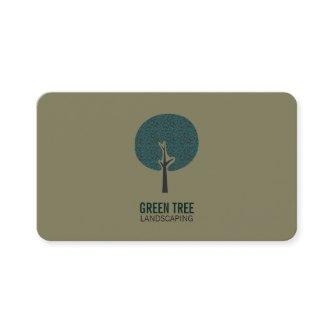Tree Logo (olive green)