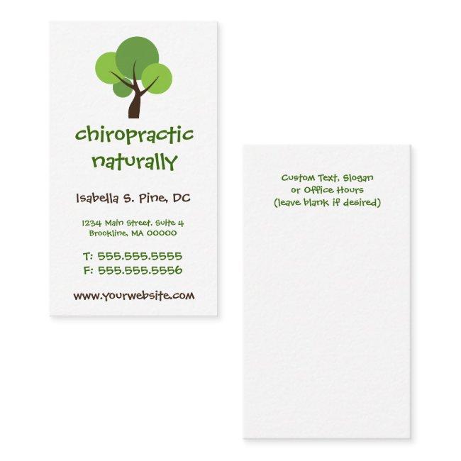 Tree Logo Vertical Chiropractic