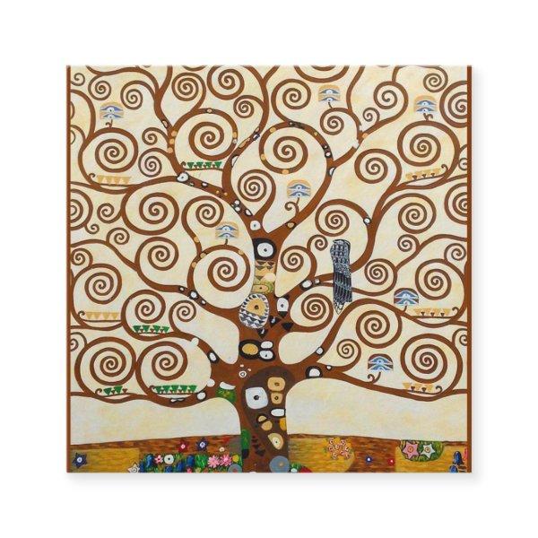 Tree Of Life Gustav Klimt Restored Version Square