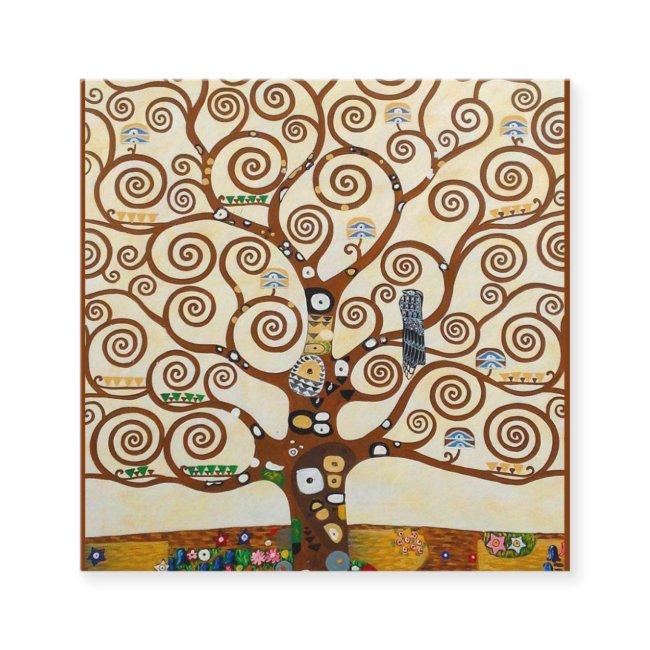 Tree Of Life Gustav Klimt Restored Version Square