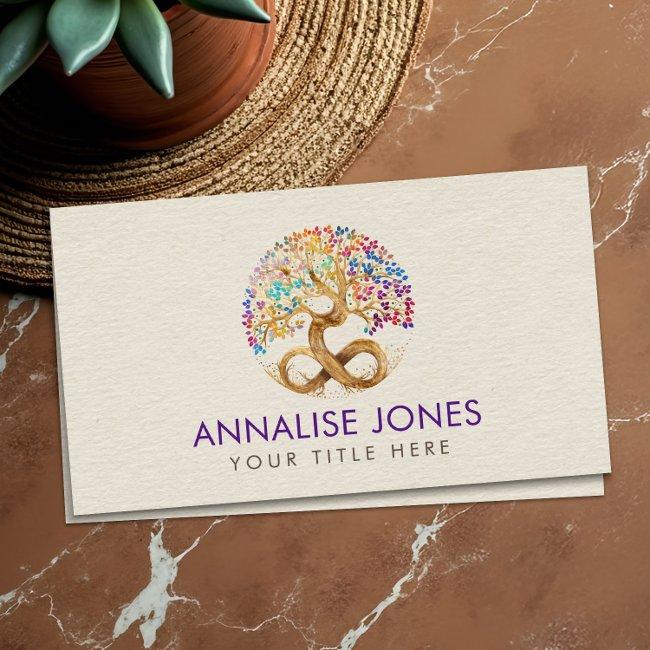 Tree of Life - Infinity - Colorful Leaves Business
