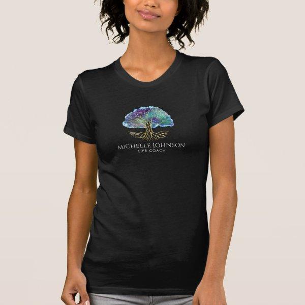 Tree of Life Life Coach Event Planner Yoga Teacher T-Shirt