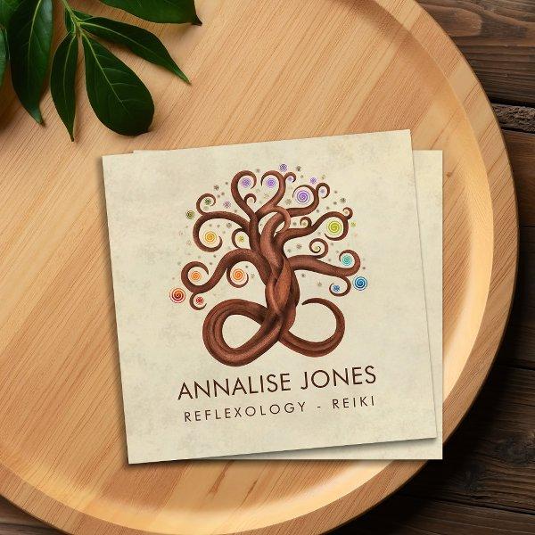 Tree of Life Swirl  Square