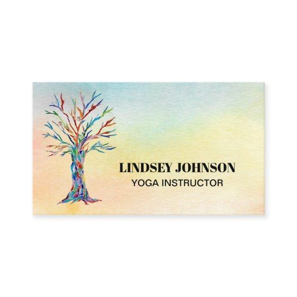 Tree of Life Watercolor Yoga Instructor