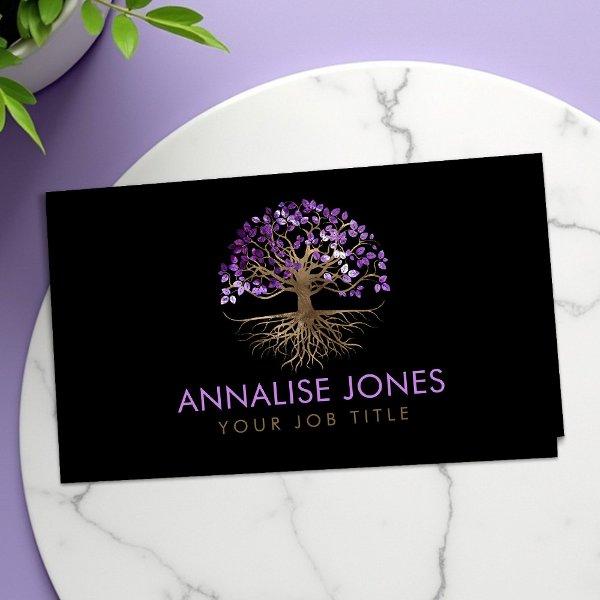 Tree of life - Yggdrasil - Gold and Amethyst