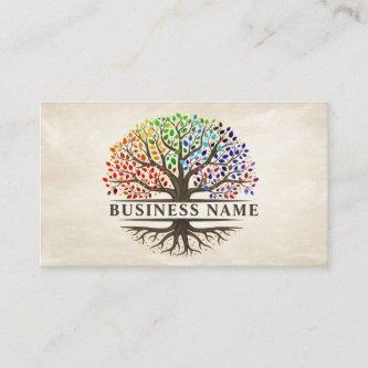 Tree of life - Yggdrasil - Rainbow leaves
